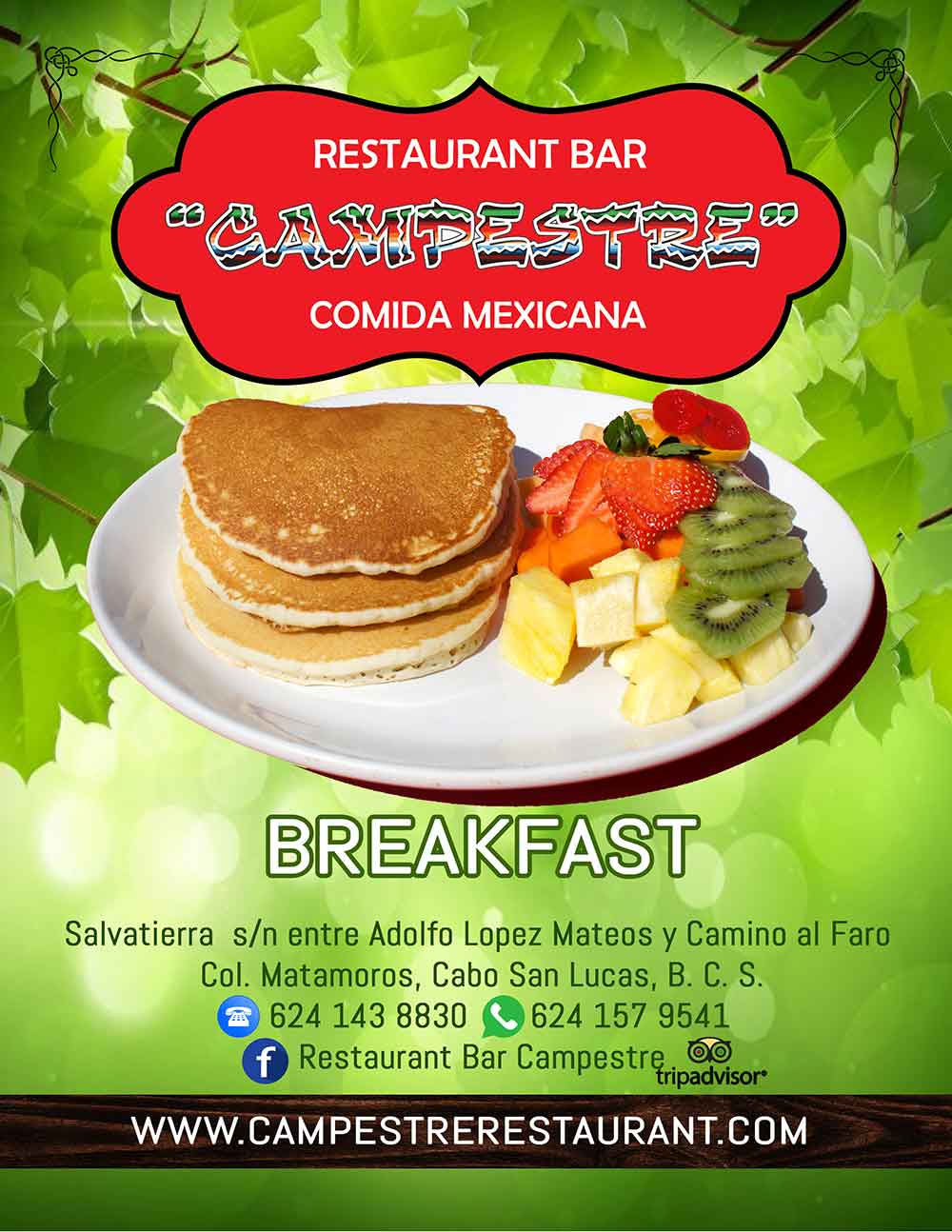 Breakfast, Campestre Restaurant Los Cabos