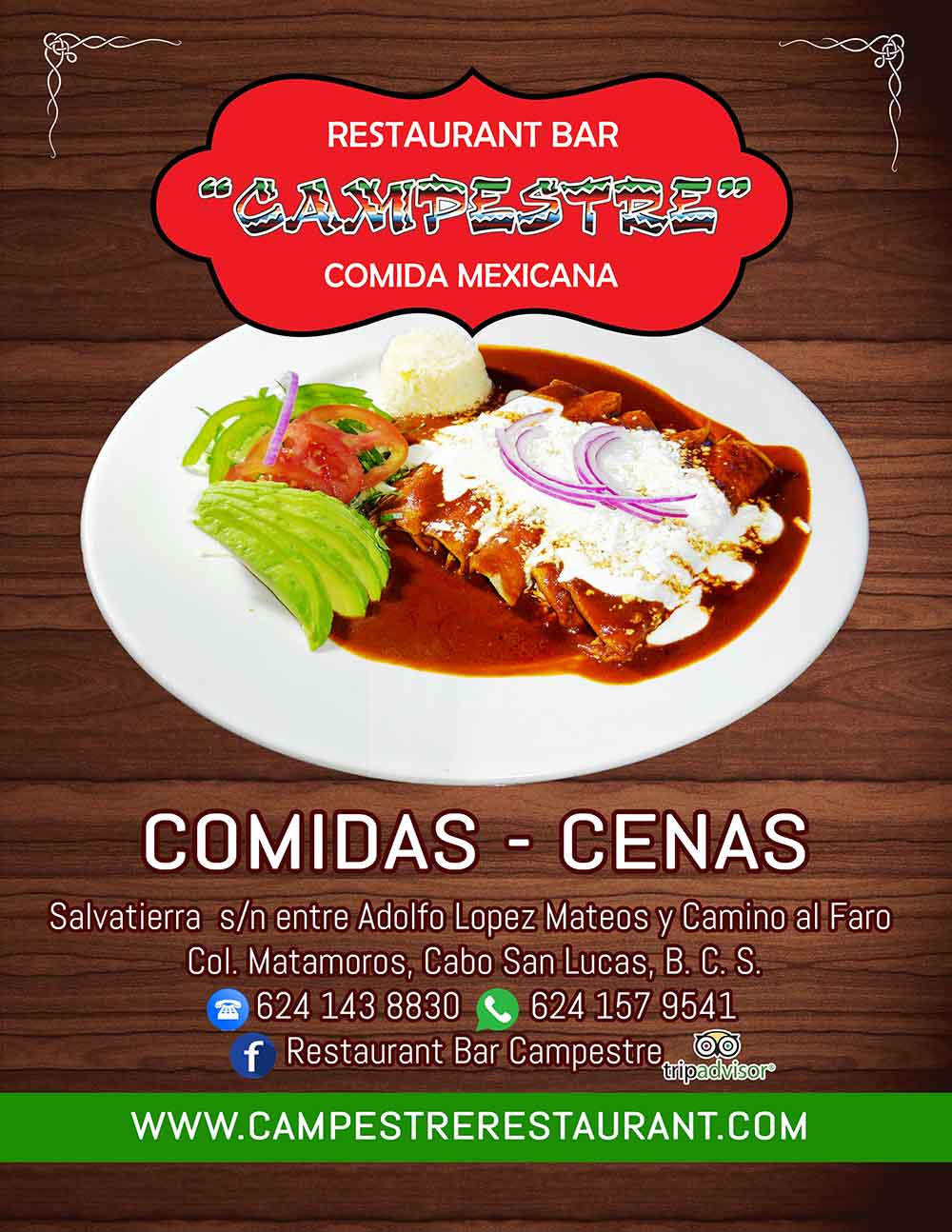 Comidas y Cenas Campestre Restaurant, Cabo San Lucas