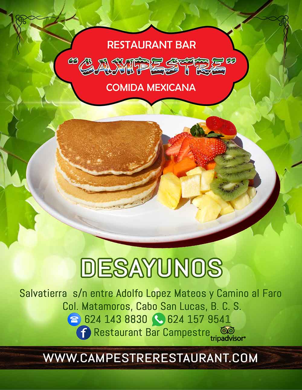 Desayunos Campestre Restaurant, Cabo San Lucas